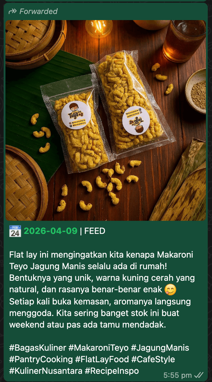WhatsApp post โ food review by Bagas Kuliner